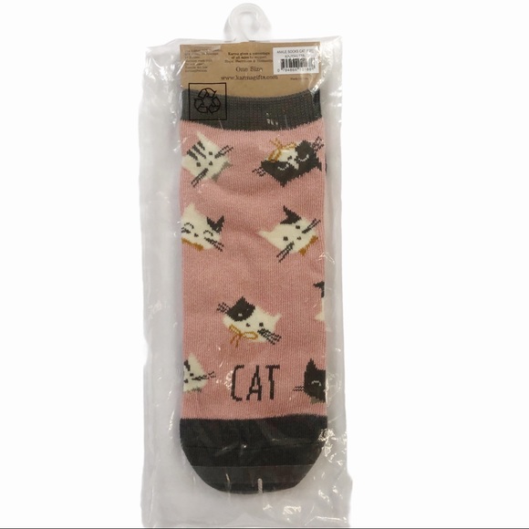 Karma Gifts set cat makeup bag/eyeglass case/socks NWT - Picture 11 of 12